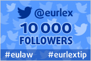 EURLex Twitter account reaches 10,000 followers