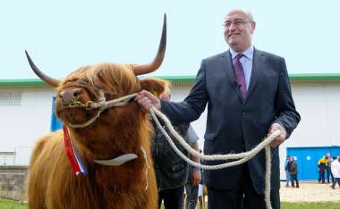 Image:
Phil Hogan, commissaire, au Royal Highland Show, Édimbourg (Royaume-Uni), le 18 juin 2015.