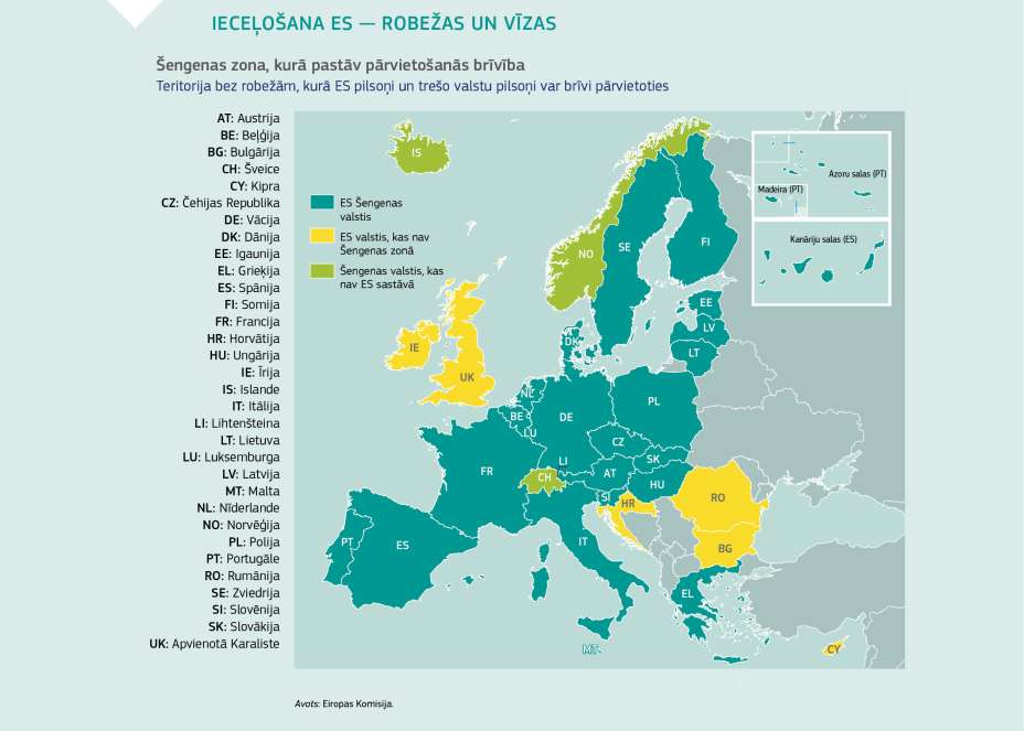IECEĻOŠANA ES — ROBEŽAS UN VĪZAS