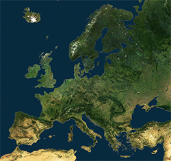 image for Maps page: map of Europe 