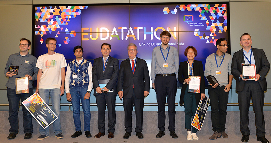 EU Datathon 2018 award ceremony