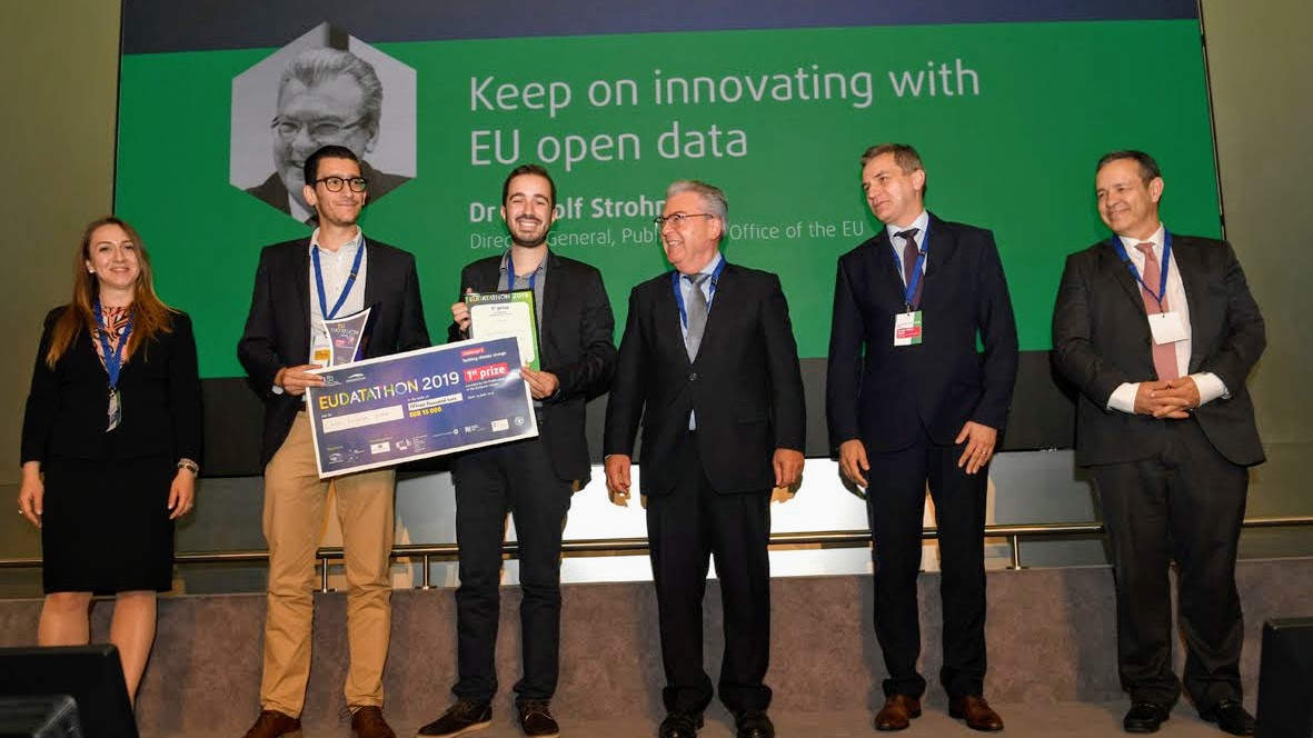 EU Datathon 2019 award ceremony