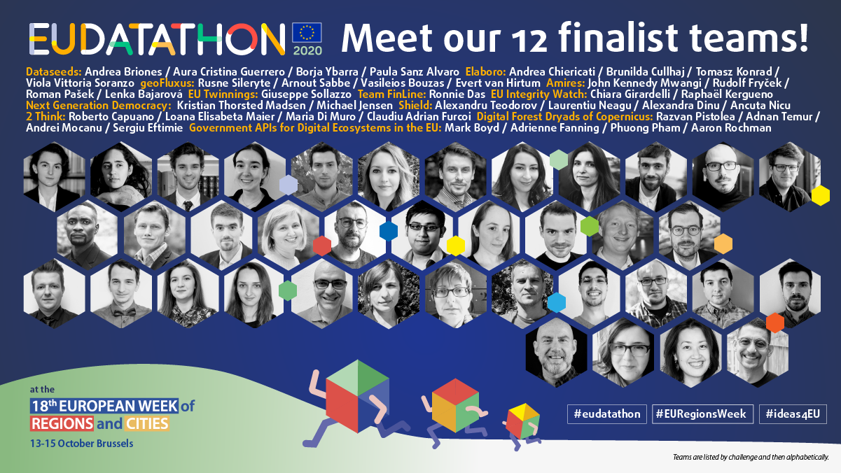 EU Datathon 2020 all finalists