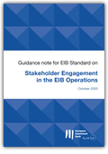 Guidance note for EIB standard on stakeholder engagement in the EIB  operations - Publications Office of the EU