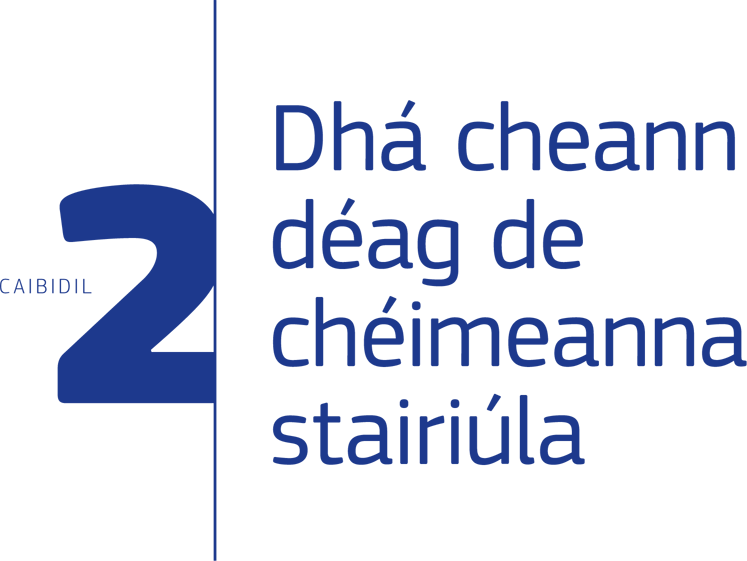 Caibidil 2: Dhá cheann déag de chéimeanna stairiúla