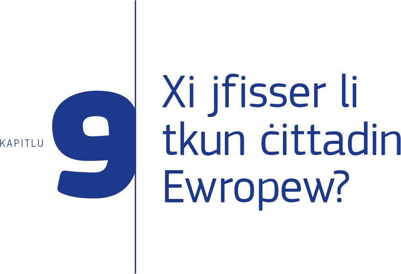 Kapitlu 9: Xi jfisser li tkun ċittadin Ewropew?