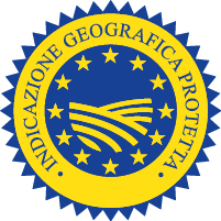Il logo dell'indicazione geografica protetta è costituito da un cerchio blu e giallo. Al centro è raffigurato un campo circondato da 12 stelle. La dicitura 