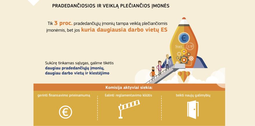 Vaizdinė medžiaga: Pradedančiosios ir veiklą plečiančios įmonės