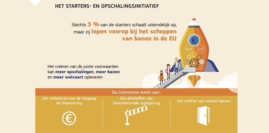 Informatiegrafiek: Het starters- en opschalingsinitiatief
