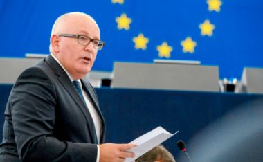 Bild: Kommissionens förste vice ordförande Frans Timmermans talar inför Europaparlamentet om situationen i Polen och dess konsekvenser för de grundläggande rättigheterna, Strasbourg, Frankrike den 13 september 2016. © Europeiska unionen