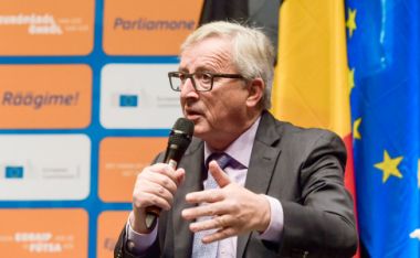 Billede: Jean-Claude Juncker, formand for Europa-Kommissionen, taler ved en borgerdialog i St. Vith, Belgien, den 15. november 2016. © Den Europæiske Union