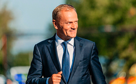 On 9 March 2017 the European Council re-elected Donald Tusk as its President for a second term of 2½ years, from 1 June 2017 to 30 November 2019. © European Union