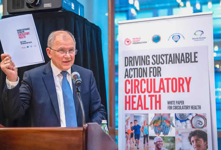 Image: Commissioner Vytenis Andriukaitis speaks at the World Heart Federation launch of the White Paper on Circulatory Health during the 73rd UN General Assembly in New York, United States, 25 September 2018. © European Union