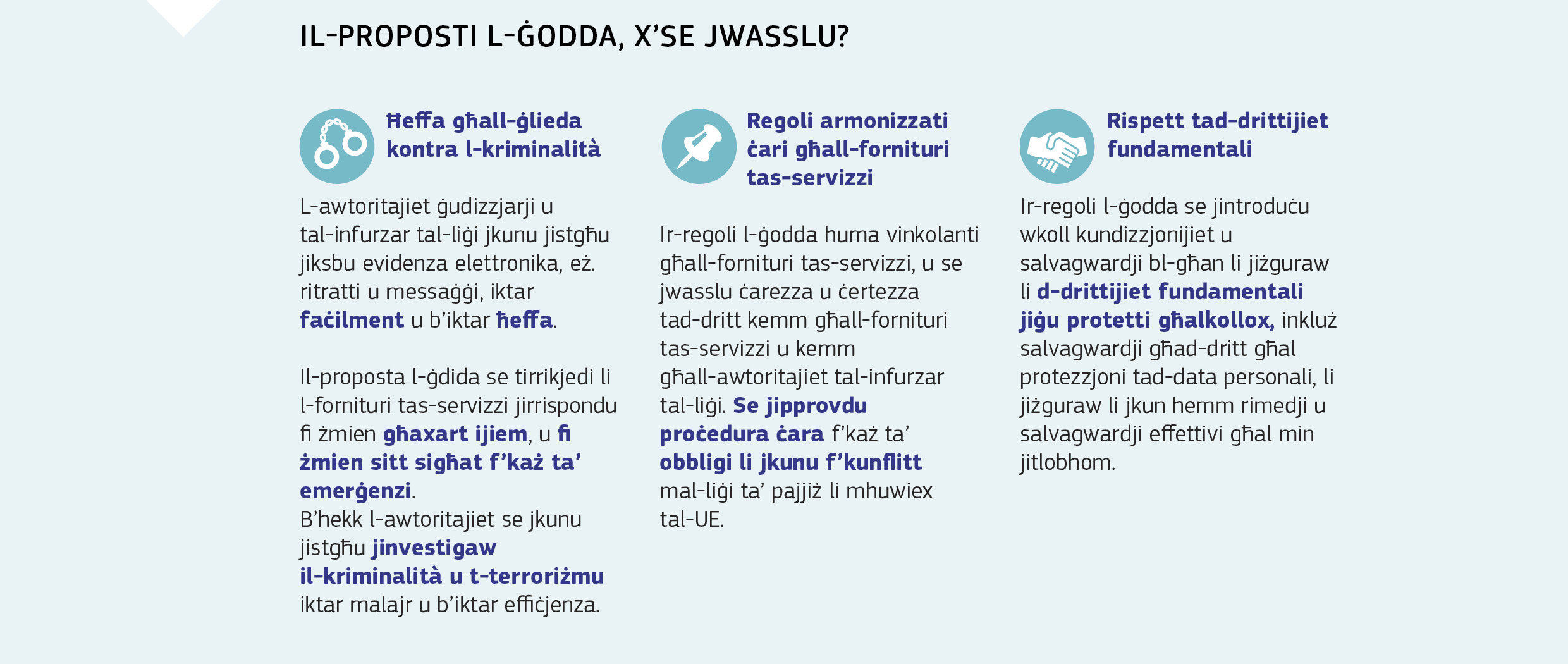 IL-PROPOSTI L-ĠODDA, X’SE JWASSLU?