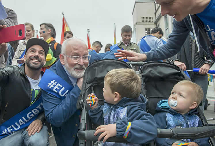 Image: Frans Timmermans, First Vice-President of the European Commission, participates in the official opening of the Belgian Pride Festival, Brussels, Belgium, 19 May 2018. © European Union