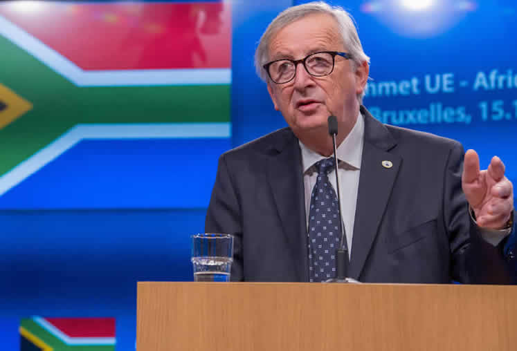 Image: Commission President Jean-Claude Juncker addresses the EU–South Africa Summit, Brussels, Belgium, 15 November 2018. © European Union