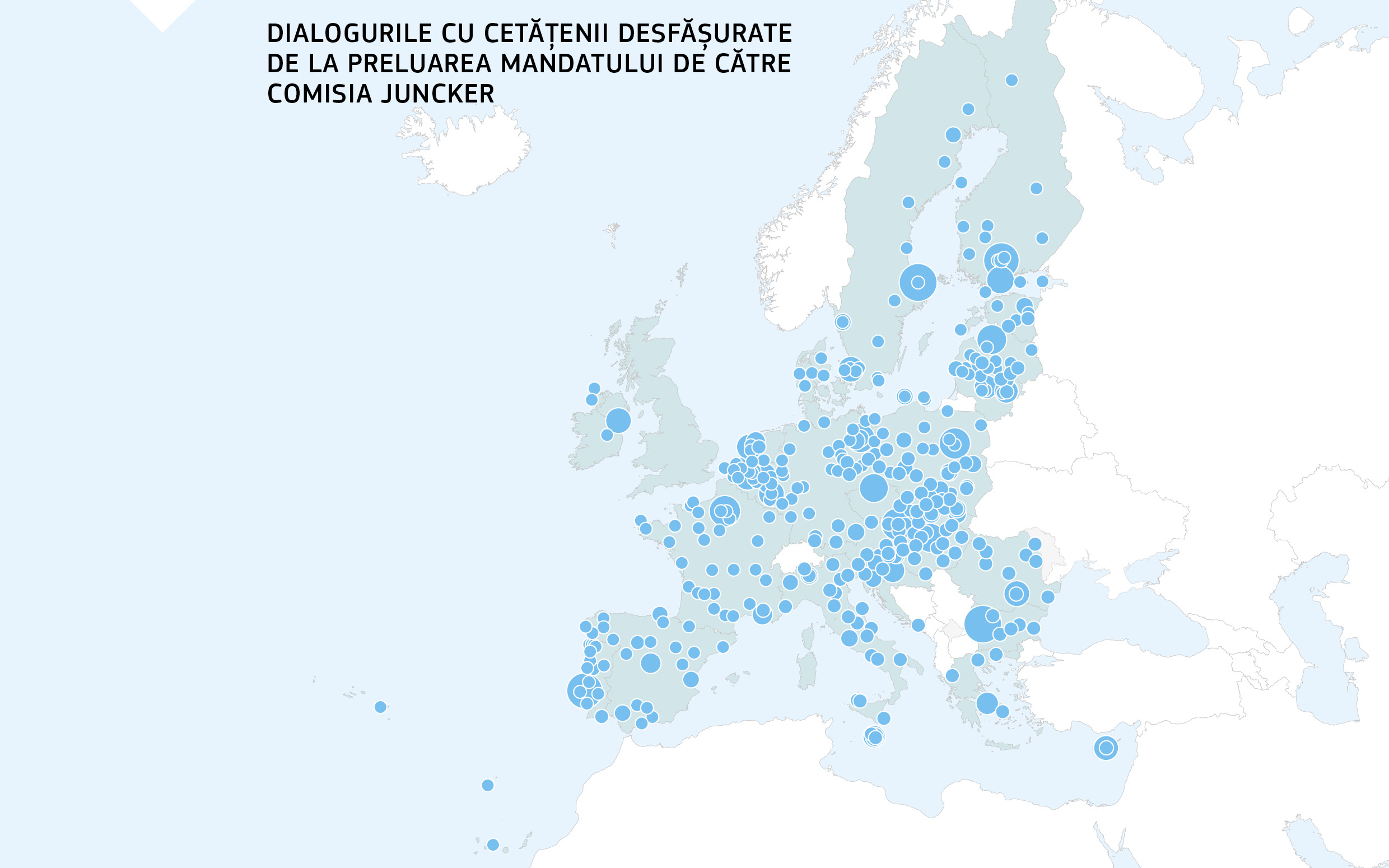 DIALOGURILE CU CETĂȚENII PE SCURT DIALOGURILE CU CETĂȚENII DESFĂȘURATE <br />DE LA PRELUAREA MANDATULUI DE CĂTRE <br />COMISIA JUNCKER