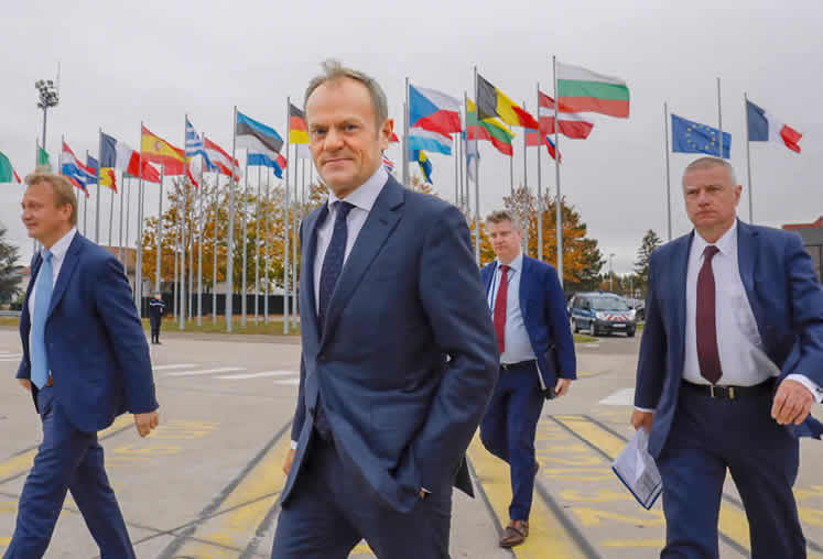 Image: Donald Tusk, President of the European Council, at the European Parliament in Strasbourg, France, 24 October 2018. © European Union