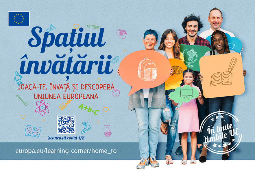 Spațiul învățării, lansat de Comisia Europeană în martie 2019, îi ajută pe copiii din școlile primare și din gimnaziu să învețe despre UE într-un mod distractiv, atât la școală, cât și acasă. 