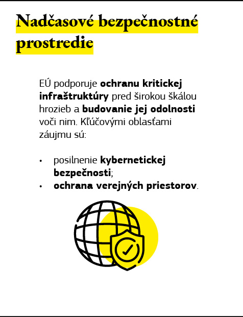 Infografika k nadčasovému bezpečnostnému prostrediu