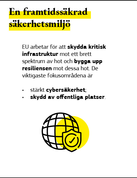 En infografik om framtidssäkrad säkerhetsmiljö.
