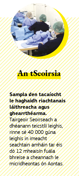 Léaráid maidir le tacaíocht an Aontais don tSeoirsia.