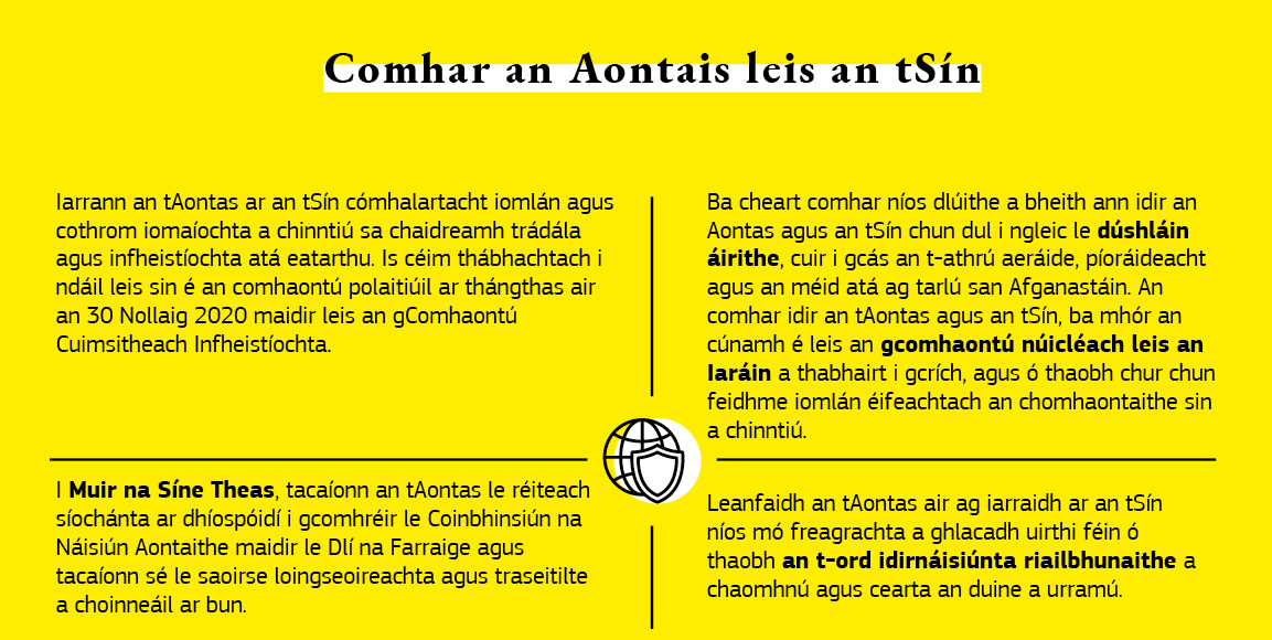Léaráid maidir le comhar an Aontais leis an tSín.