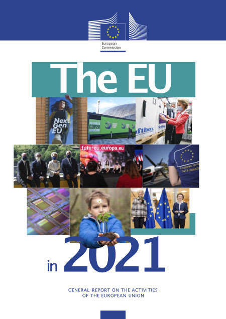 Front cover of 
              The EU in 2021 - General Report on the Activities of the European Union
