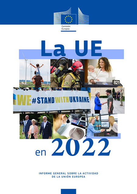 Cubierta de la publicación La UE en 2022 - Informe General sobre la actividad de la Unión Europea