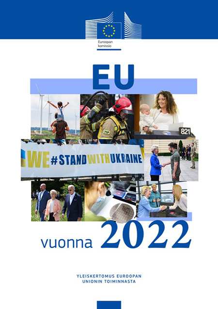 Julkaisun ˮEU vuonna 2022 – Yleiskertomus Euroopan unionin toiminnastaˮ kansilehti