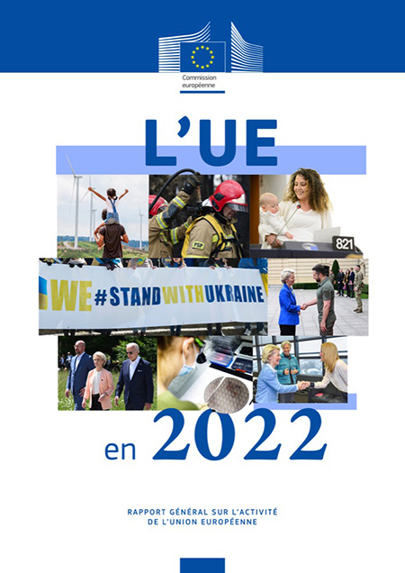 Première de couverture de L’UE en 2022 — Rapport général sur l’activité de l’Union européenne