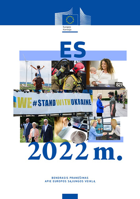 Leidinio „ES 2022 m. Bendrasis pranešimas apie Europos Sąjungos veiklą“ pirmasis viršelio lapas