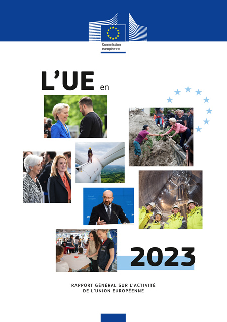 Première de couverture de L’UE en 2023 — Rapport général sur l’activité de l’Union européenne