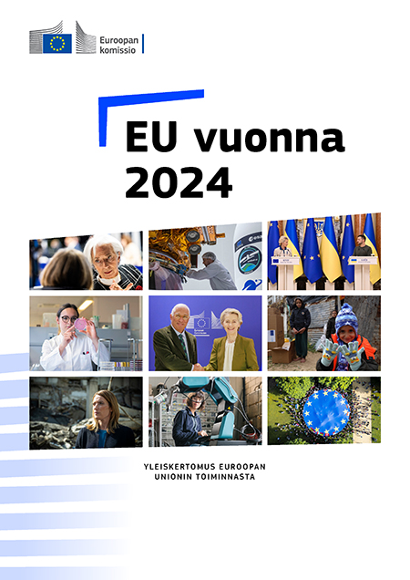 Julkaisun ˮEU vuonna 2024 – Yleiskertomus Euroopan unionin toiminnastaˮ kansilehti