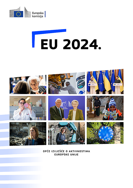 Prednja naslovnica publikacije EU 2024. Opće izvješće o aktivnostima Europske unije