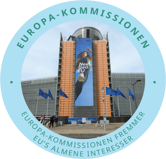 Fotografi af Berlaymont, som er Europa-Kommissionens hovedbygning i Bruxelles.