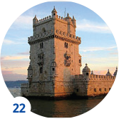 Foto della Torre di Belem, Portogallo.