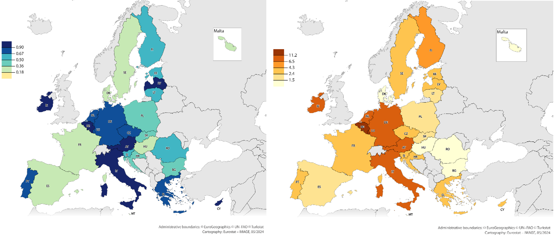 Job creation and training costs for installation and deployment of wind and solar power generation by 2030 is expected to be more prominent in Member States with a lower share of renewables now