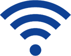 Obrázek připojovacího symbolu Wi-Fi.
